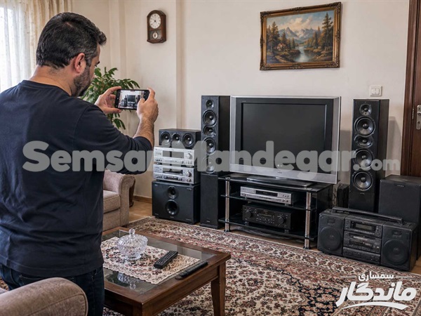 عکس گرفتن از وسایل صوتی و تصویری دست دوم برای فروش