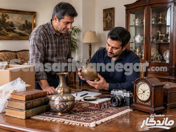 کارشناس لوازم عتیقه در محل